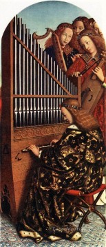 ゲントの祭壇画 音楽を奏でる天使たち ルネサンス ヤン・ファン・エイク Oil Paintings